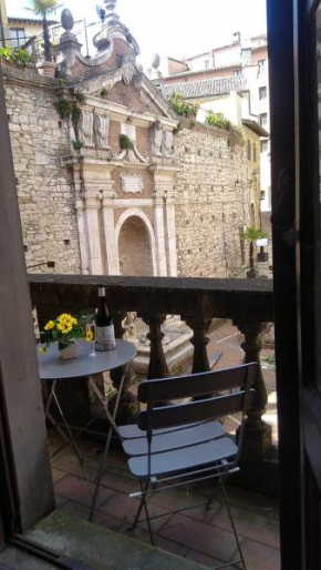 The Angela's House and large balcony on the square